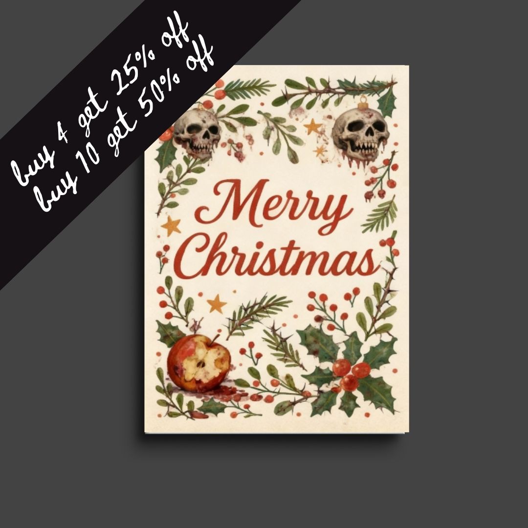 horror christmas card