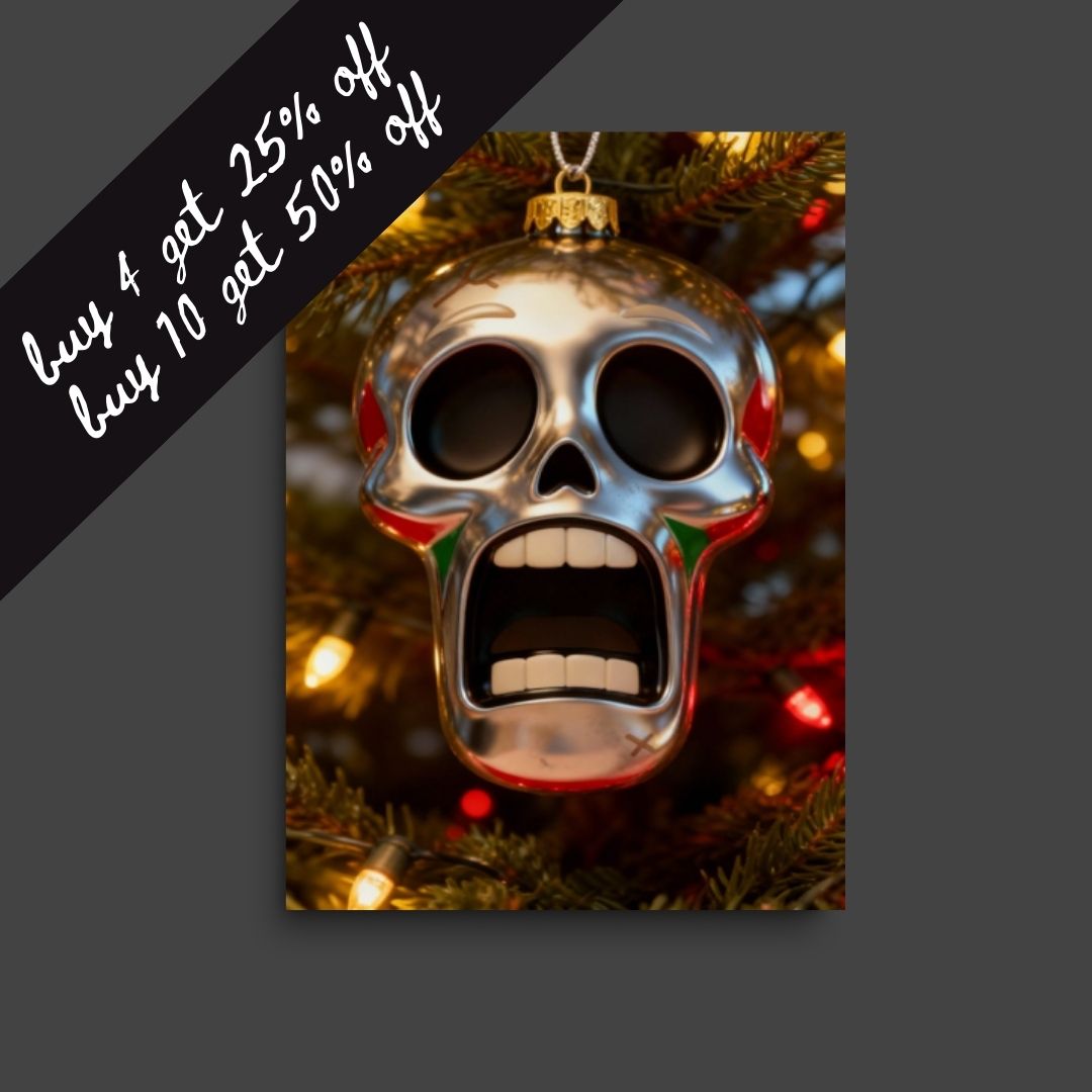 horror christmas card