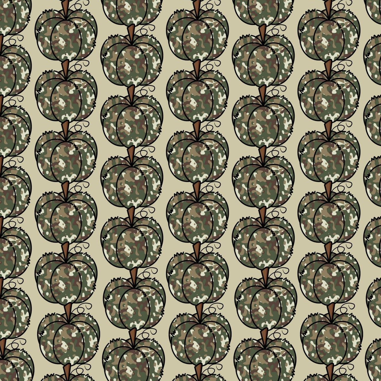 leggings with camo colored pumpkins on subtle background