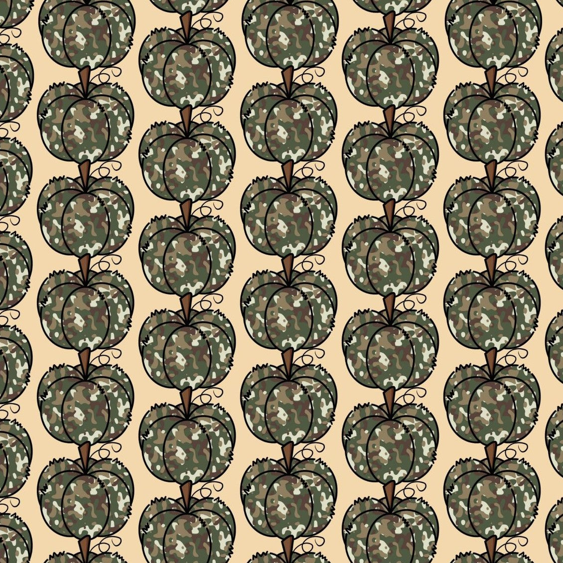 leggings with camo colored pumpkins on subtle background
