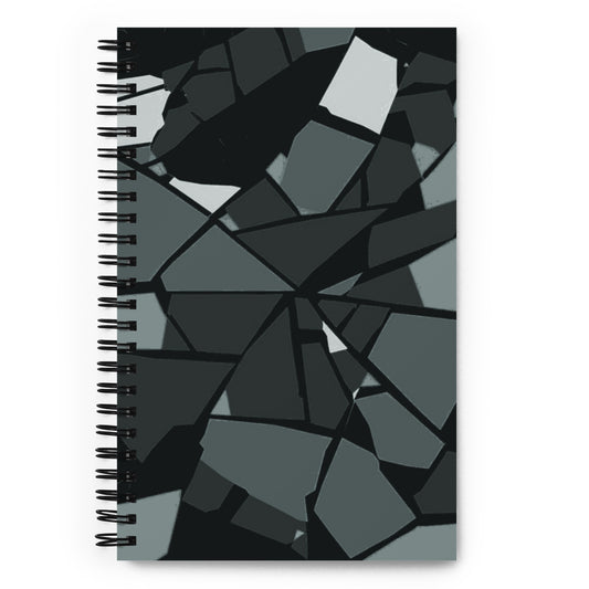 Shattered camo dreams spiral notebook