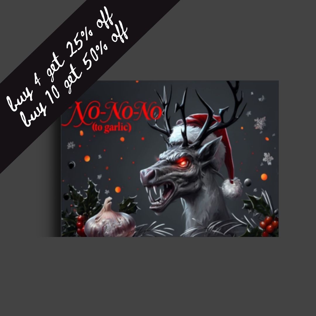 vampire christmas card