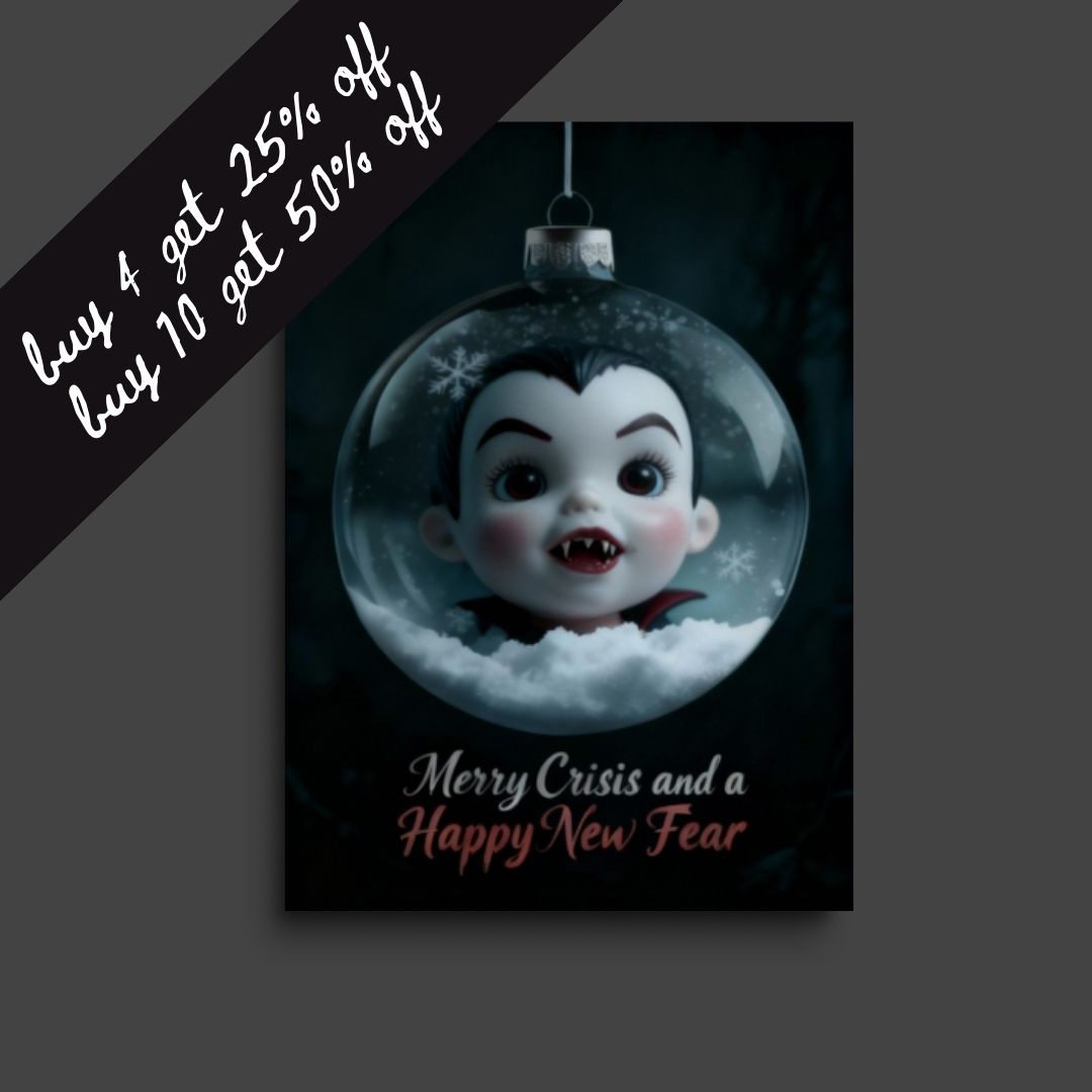 vampire christmas card