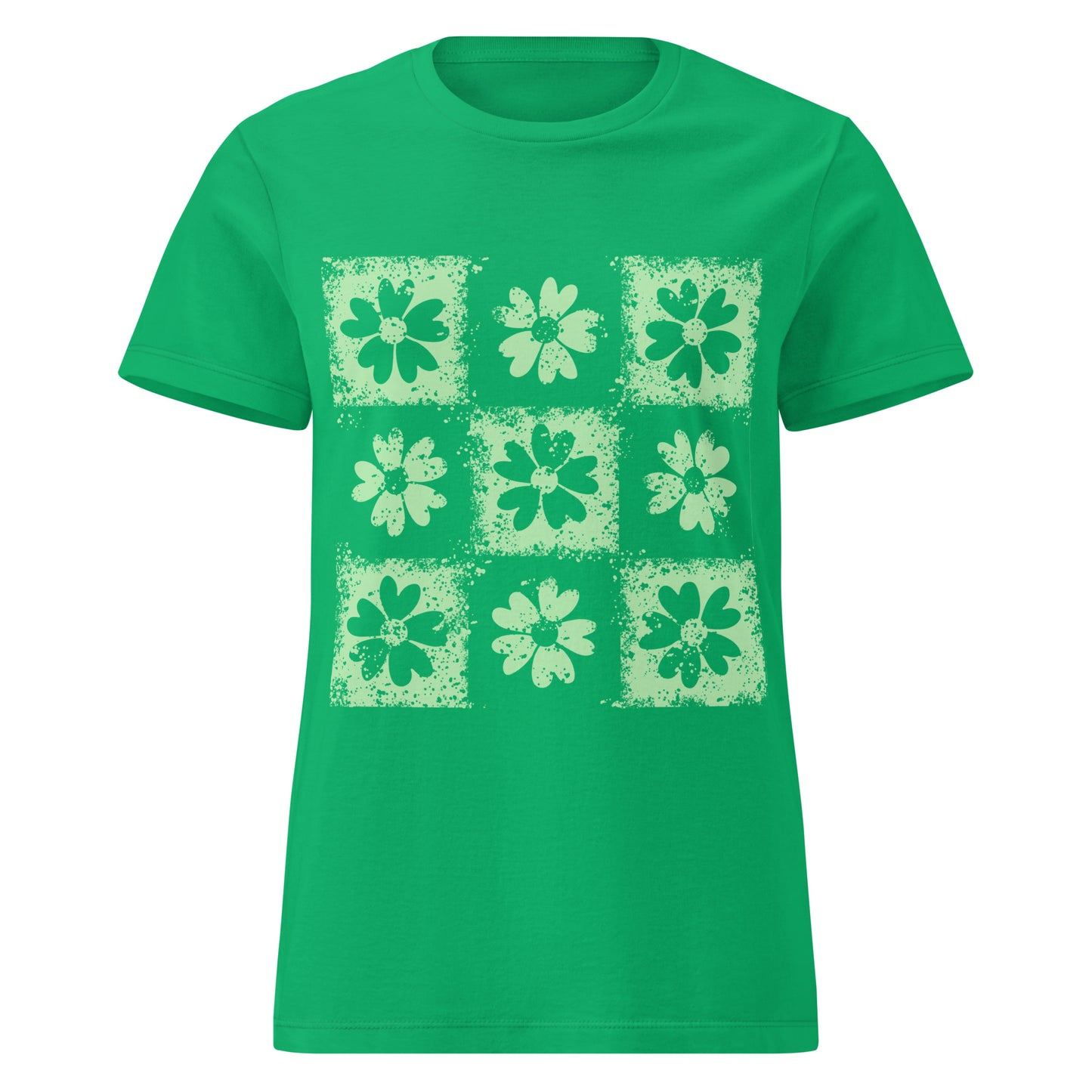 a t-shirt with emo vibe distressed floral pattern grid