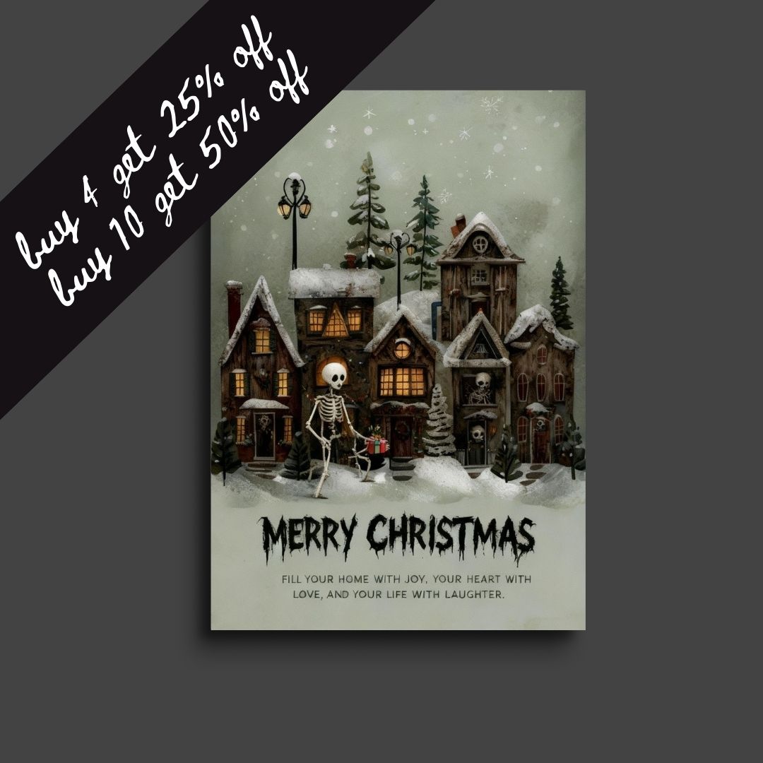 horror christmas card