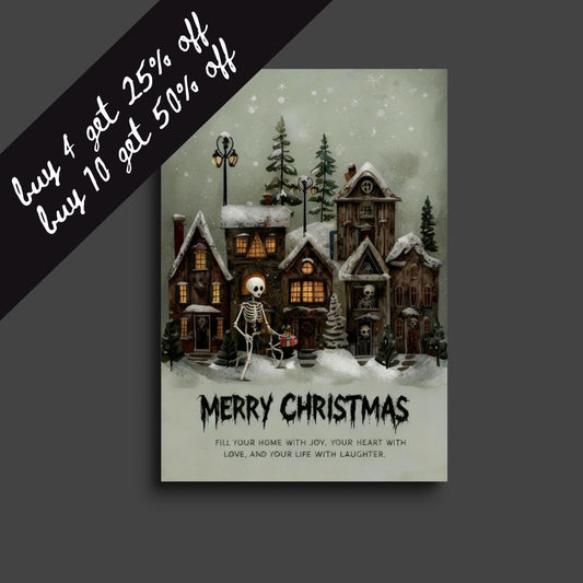 horror christmas card