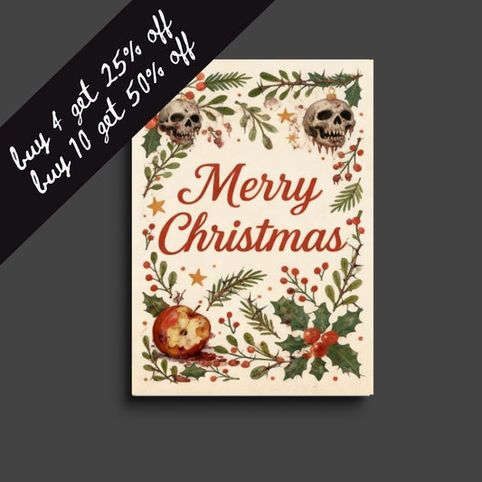 horror christmas card