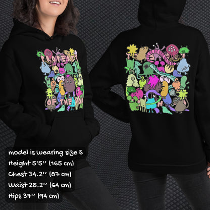 Property of the void alt hoodie - double sided monster print