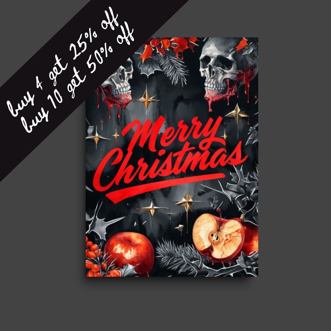horror christmas card