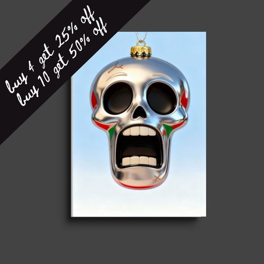 horror christmas card