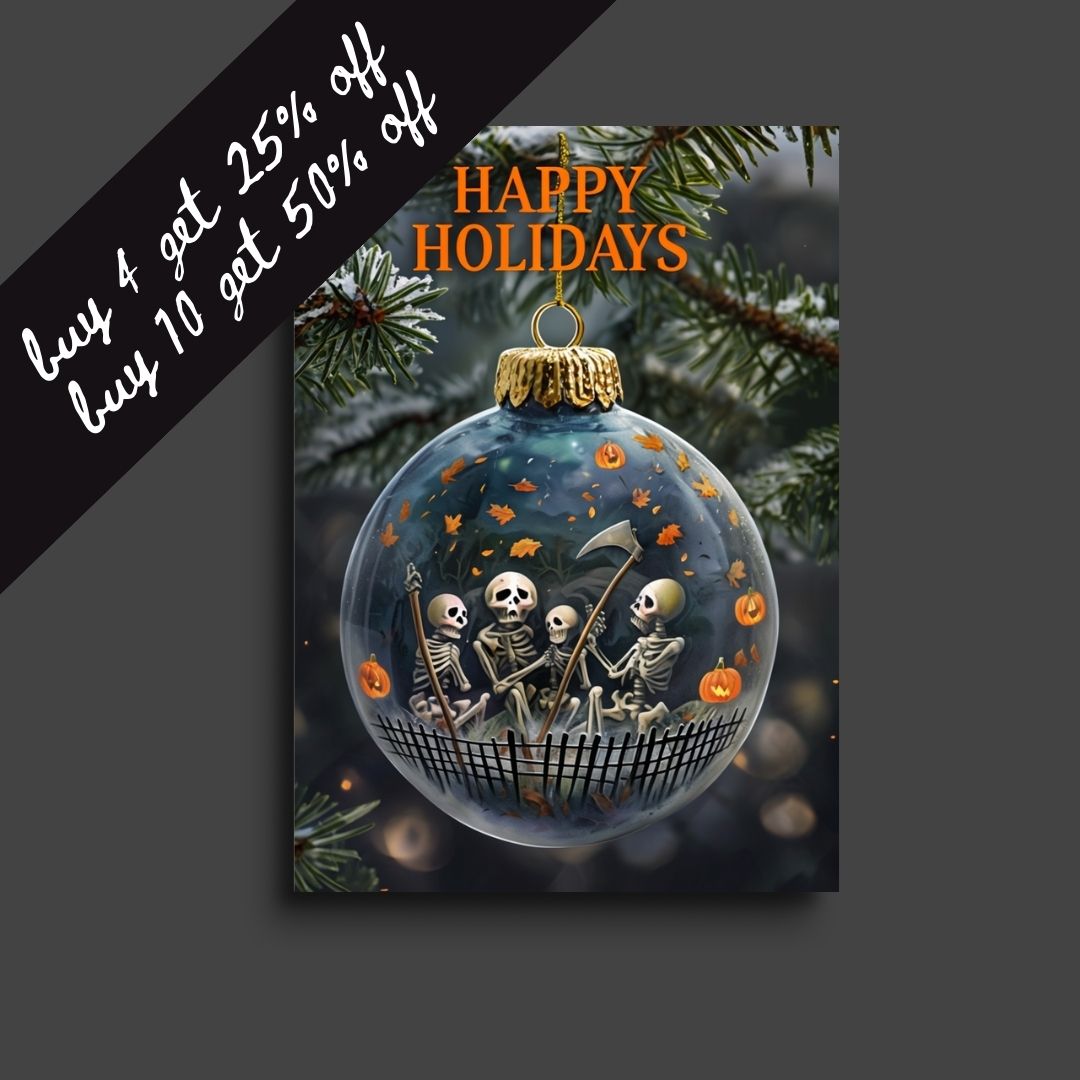 horror christmas card