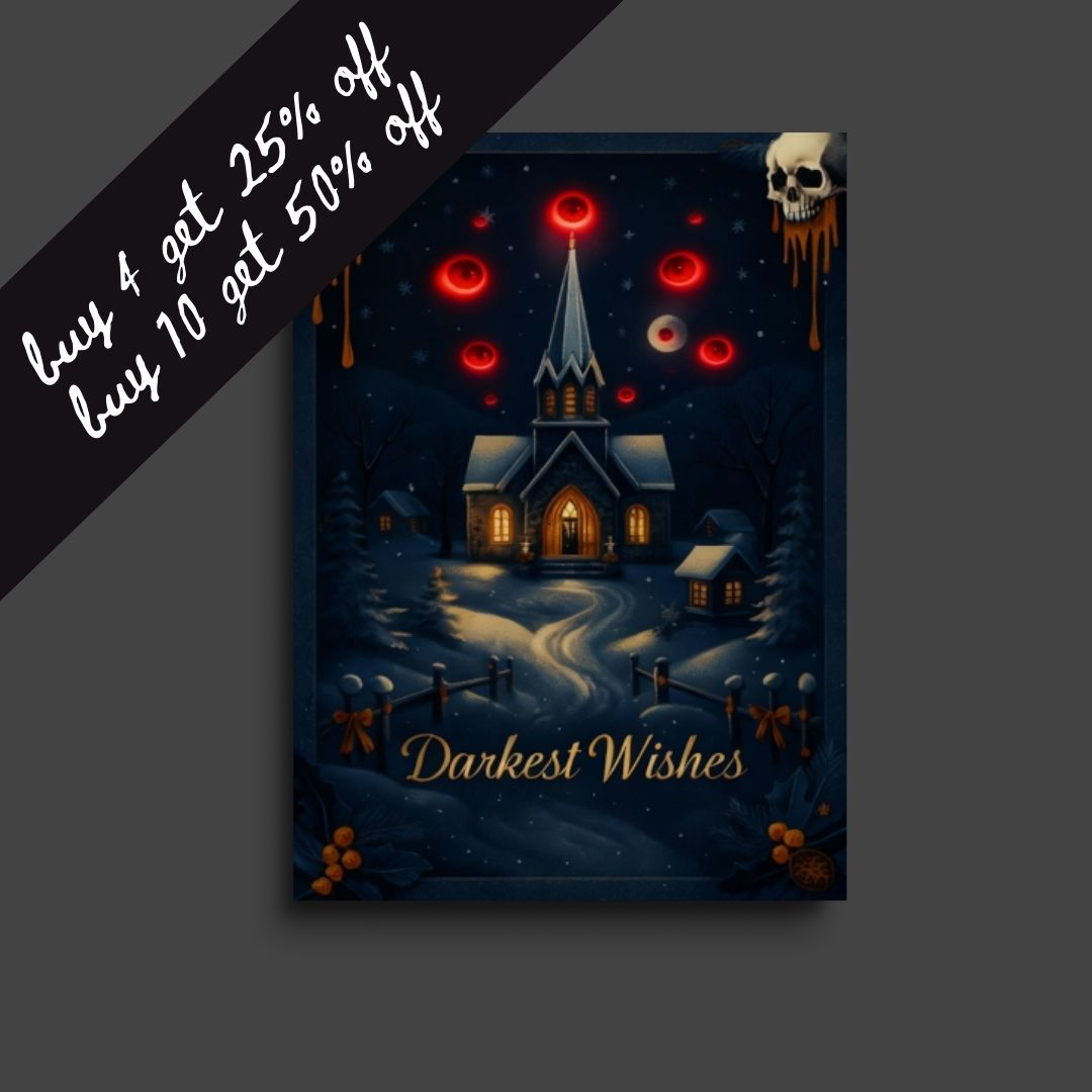 horror christmas card