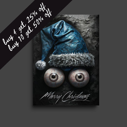 horror emo christmas card