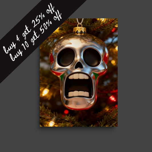 horror christmas card