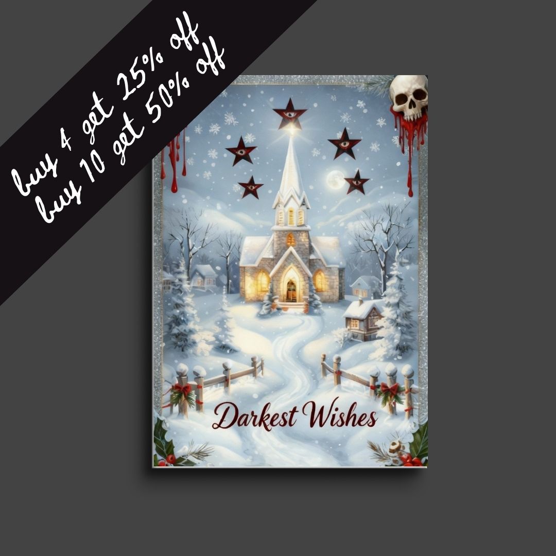 horror christmas card