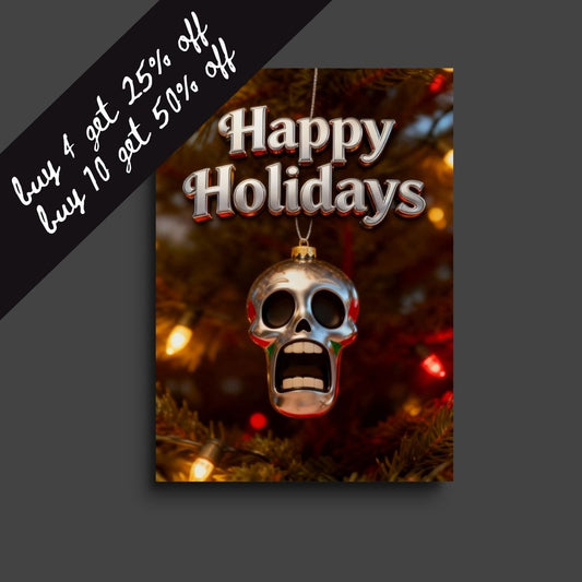 horror christmas card