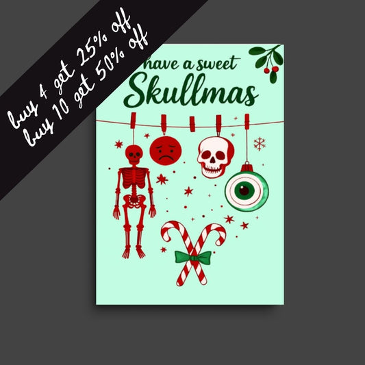 horror christmas card