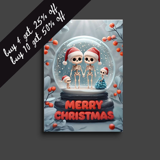 horror christmas card
