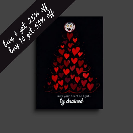 vampire christmas card