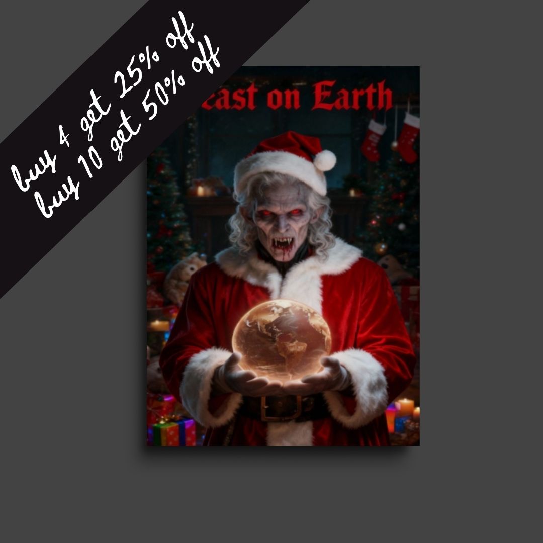 vampire christmas card