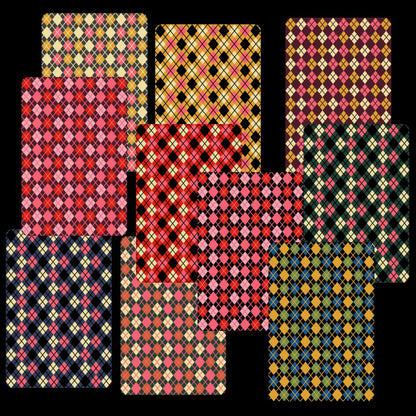 Ten different argyle pattern blankets that take the colors schemes to a rude alternative level