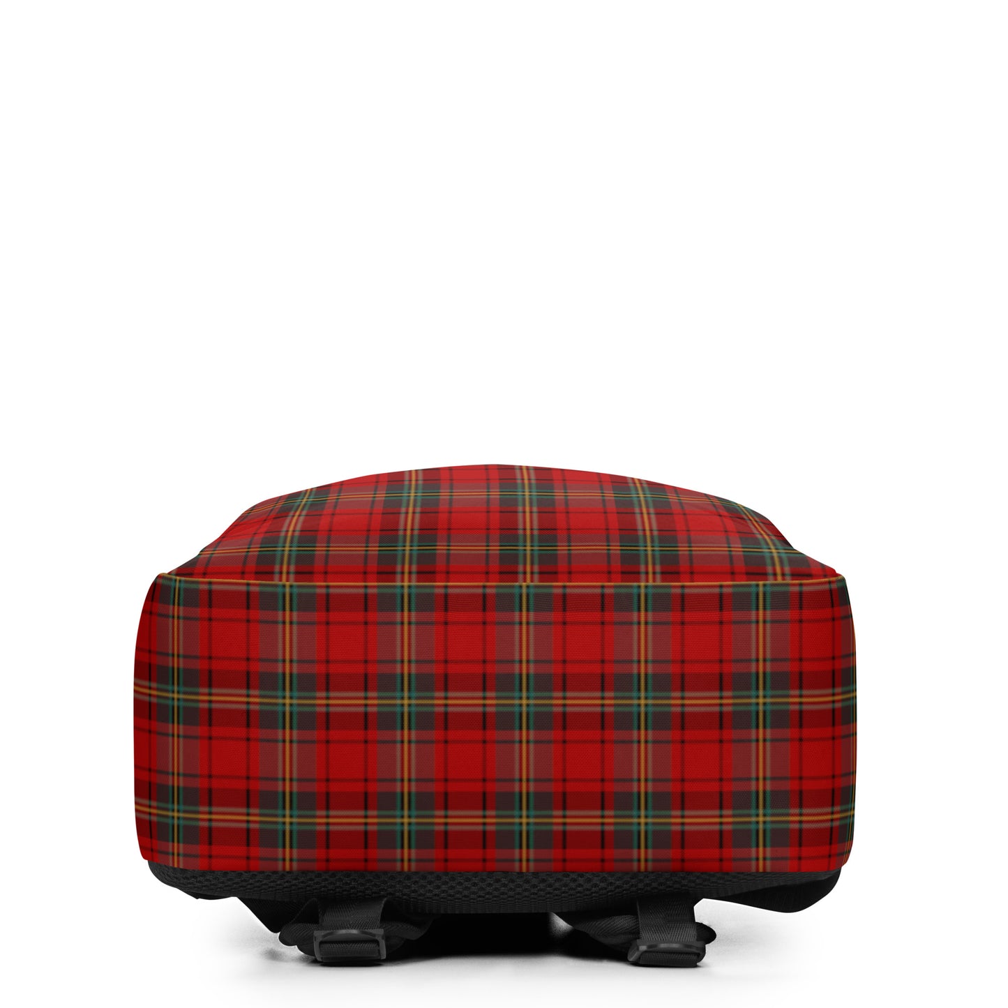 red punk tartan plaid backpack