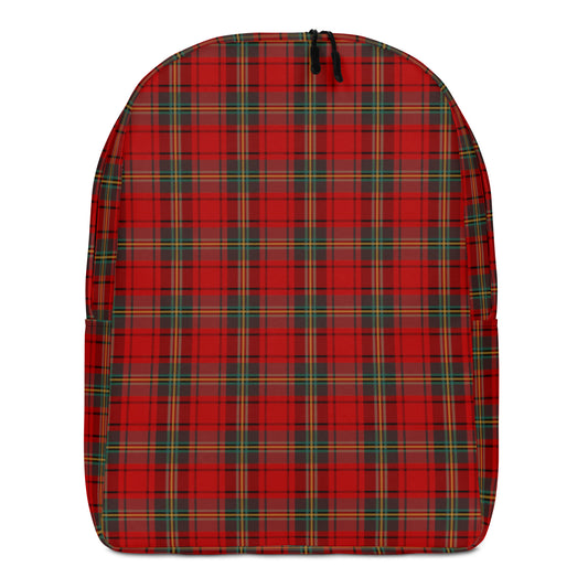 red punk tartan plaid backpack