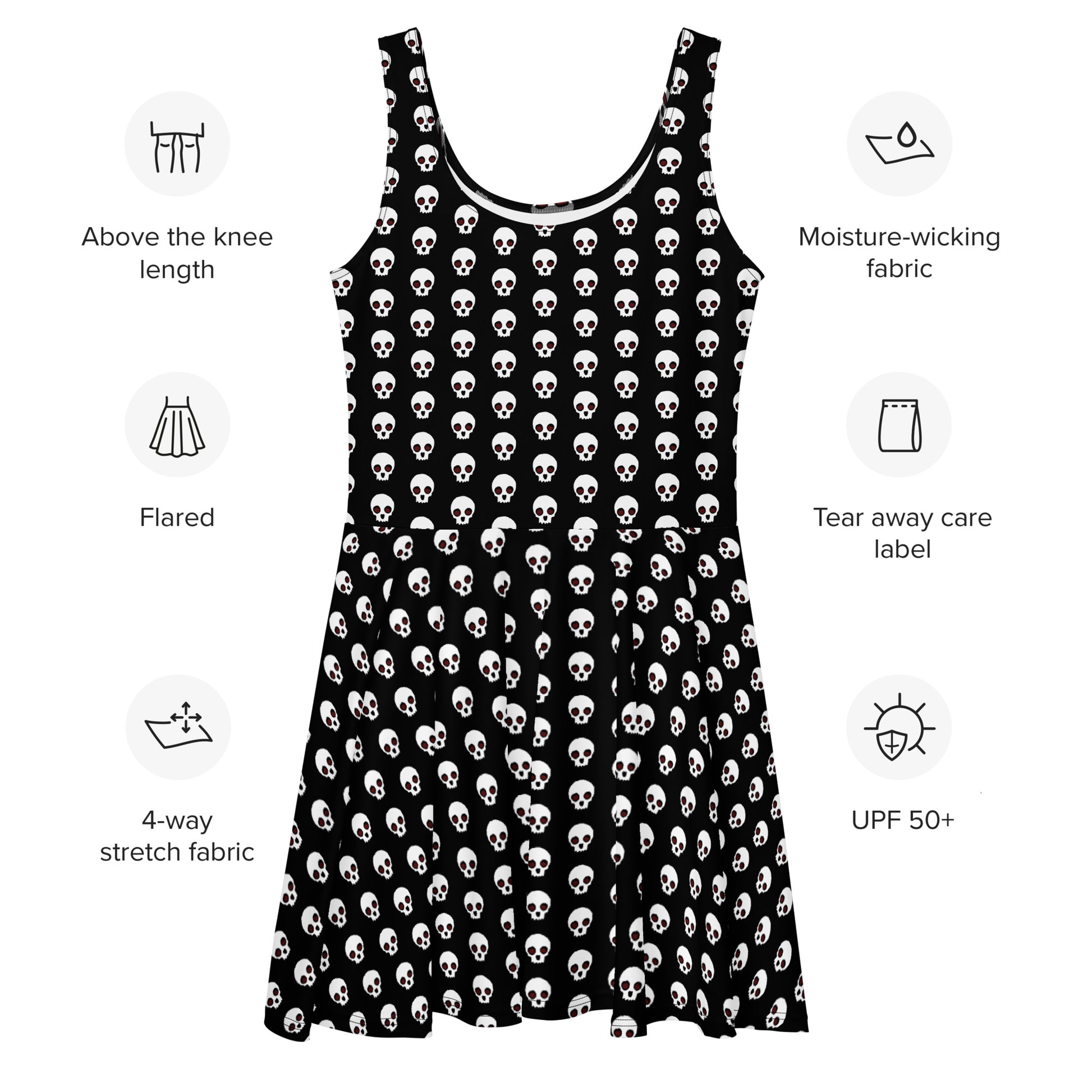 SKULLS Skater Dress