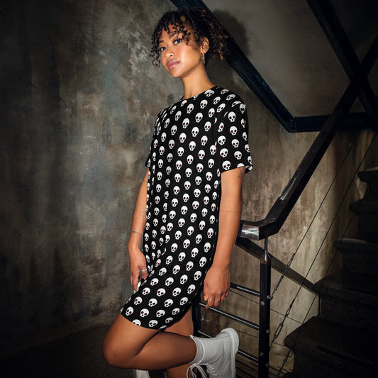 SKULLS T-Shirt Dress cover for skulls & emo collections
