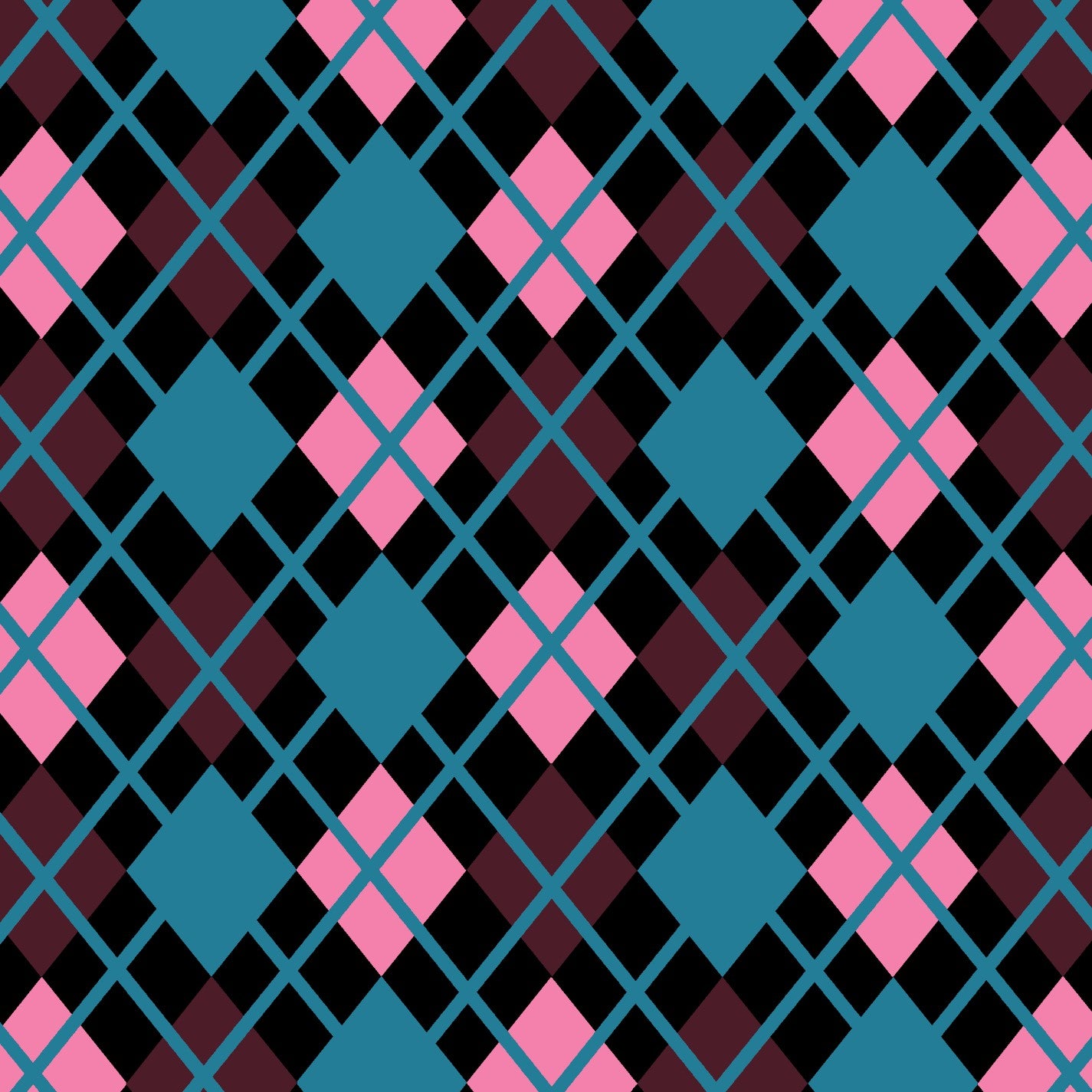 a colorful diamond argyle pattern