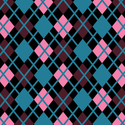 a colorful diamond argyle pattern