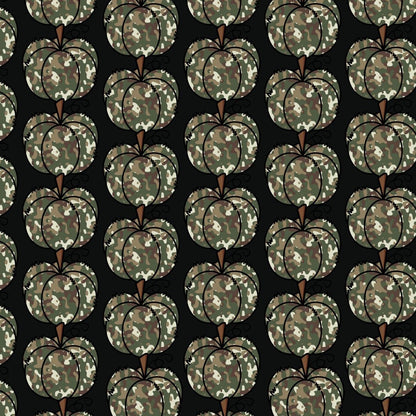 leggings with camo colored pumpkins on subtle background