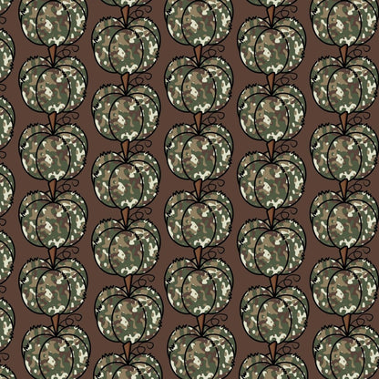 leggings with camo colored pumpkins on subtle background