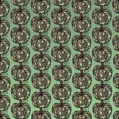 leggings with camo colored pumpkins on subtle background