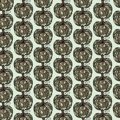leggings with camo colored pumpkins on subtle background