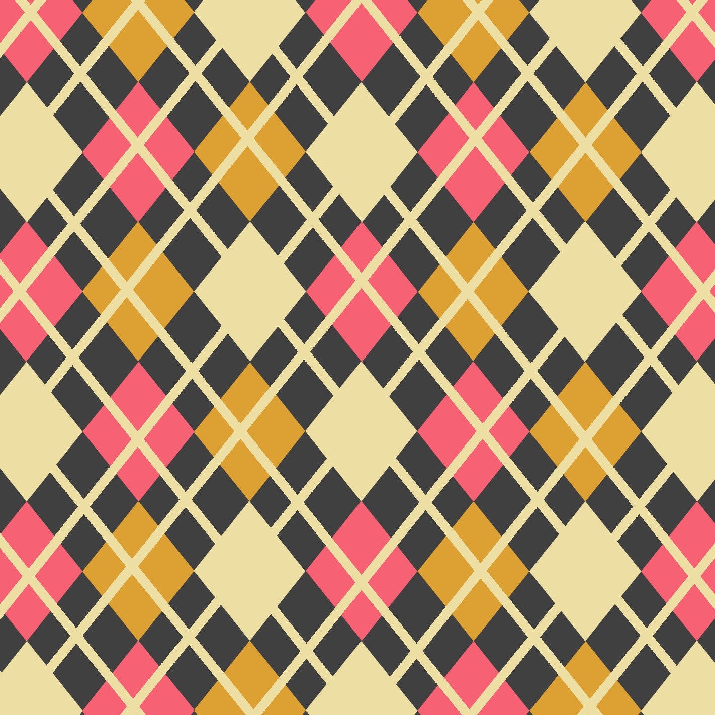 diamond argyle pattern with charcoal base and beige accent