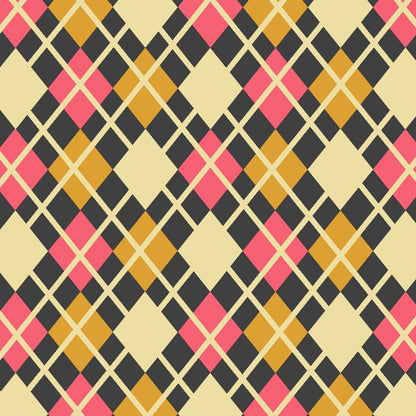 diamond argyle pattern with charcoal base and beige accent