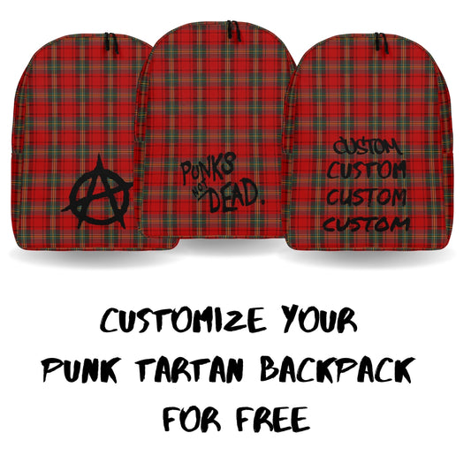 alternatives for customizing the punk tartan backpack