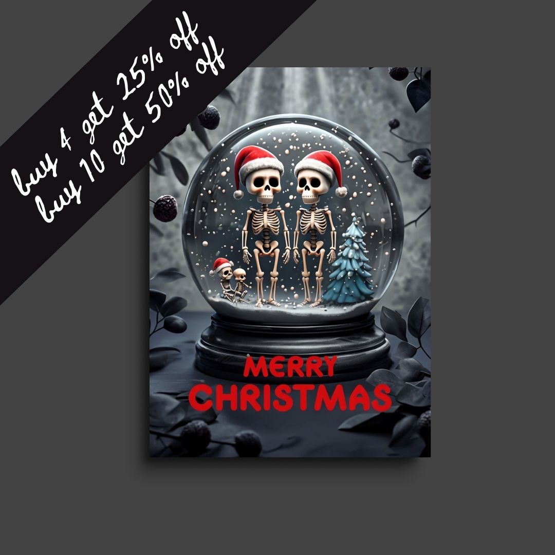 horror christmas card