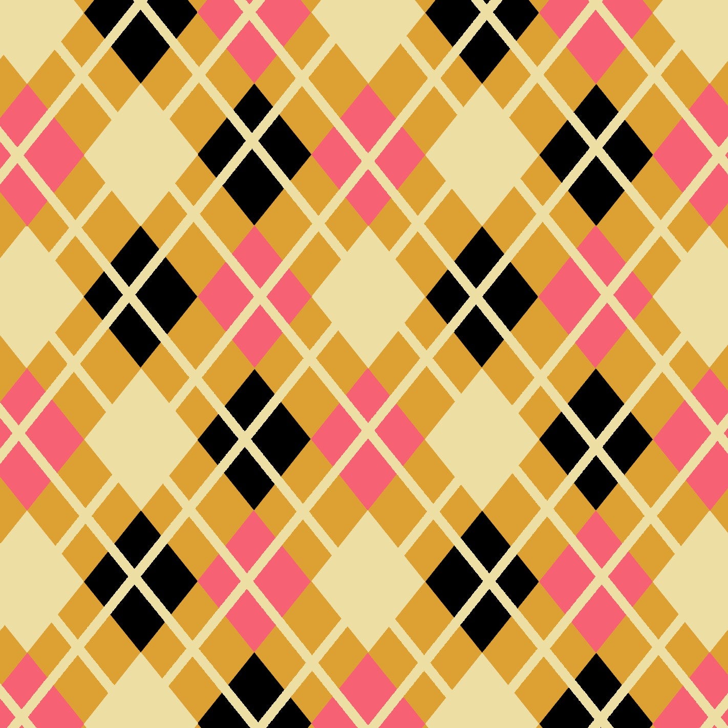 pink-yellow-black argyle patterned leggings 