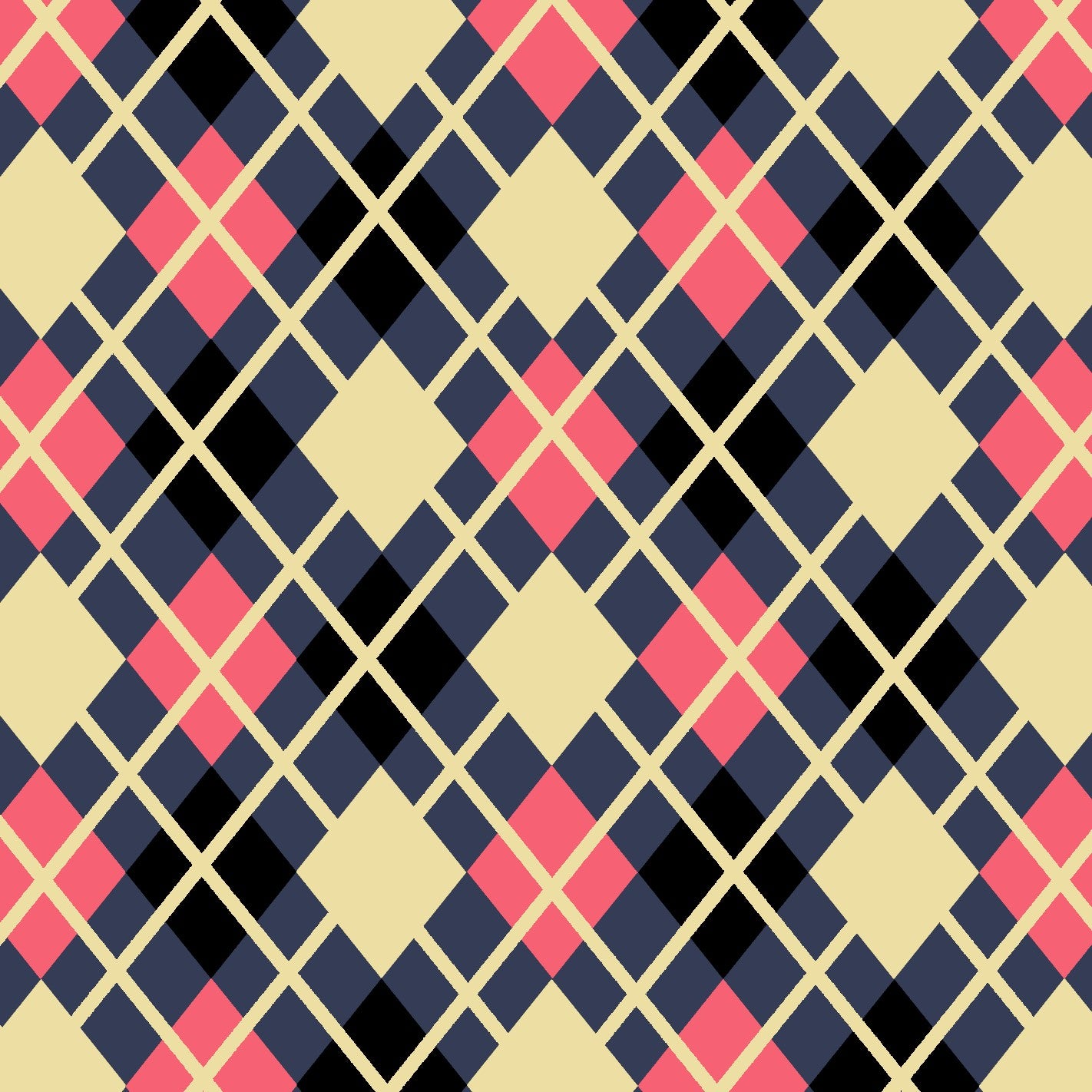 argyle diamond pattern purple base beige accent