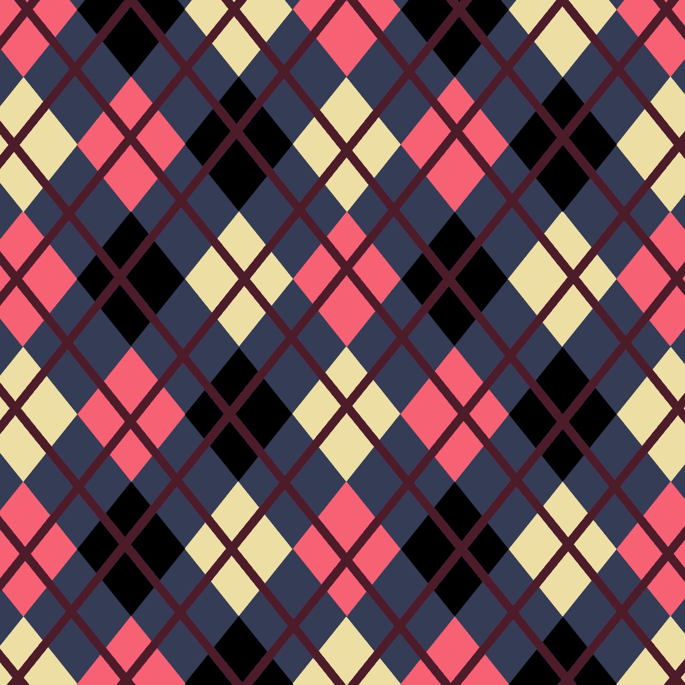 argyle diamond pattern purple base burgundy accent