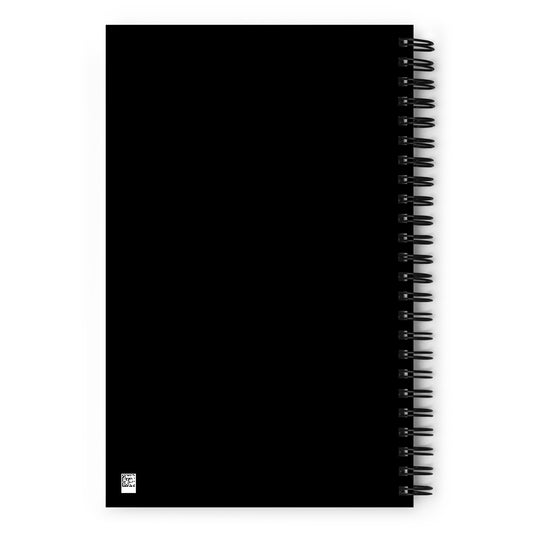 a spiral bound notebook with cover an alien and text "seriously is this for real"