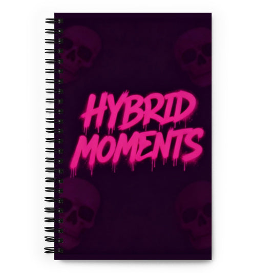 purple notebooks with misfits song names and skulls on the cover