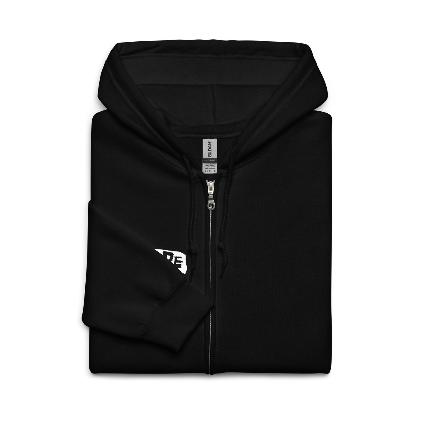 "one last caress" tribute to misfits zip up hoodie detail