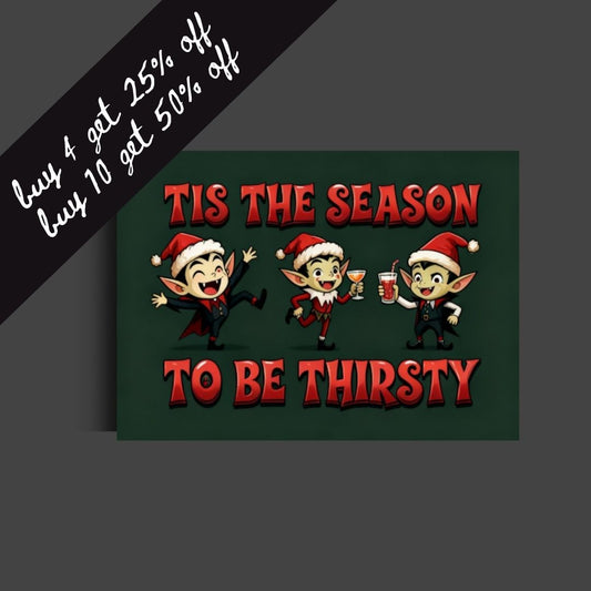 vampire christmas card